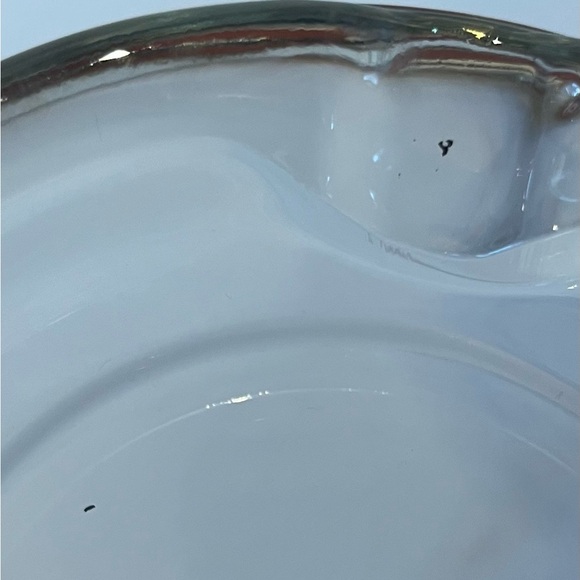 Heavy Clear Glass Ashtray Round Cigarettes, Cigars, Pipe Ashtray Collectors - Picture 8 of 10